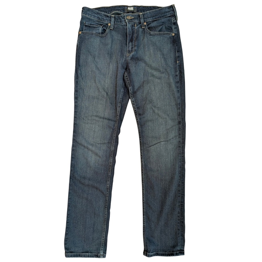 Paige Federal Slim Straight Jeans Mens 32x31 Cellar‎ Dark Wash M655521-2948